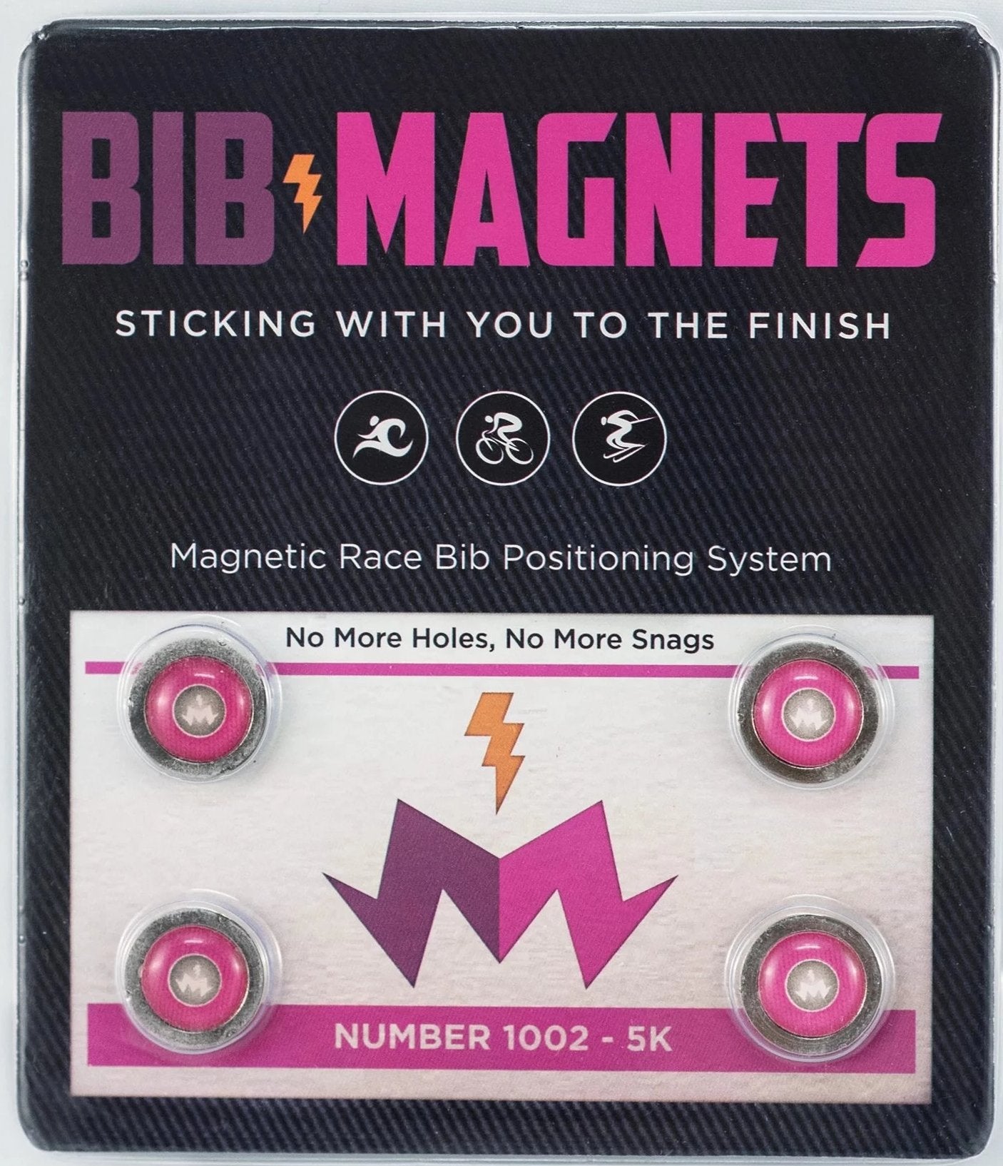 Pink Power Bib Magnets 4 Pack